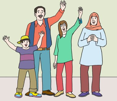 Multikulturelle Familie