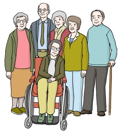 Viele ältere Menschen