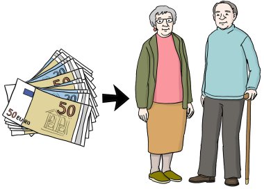Rente ist eine Geld-Leistung